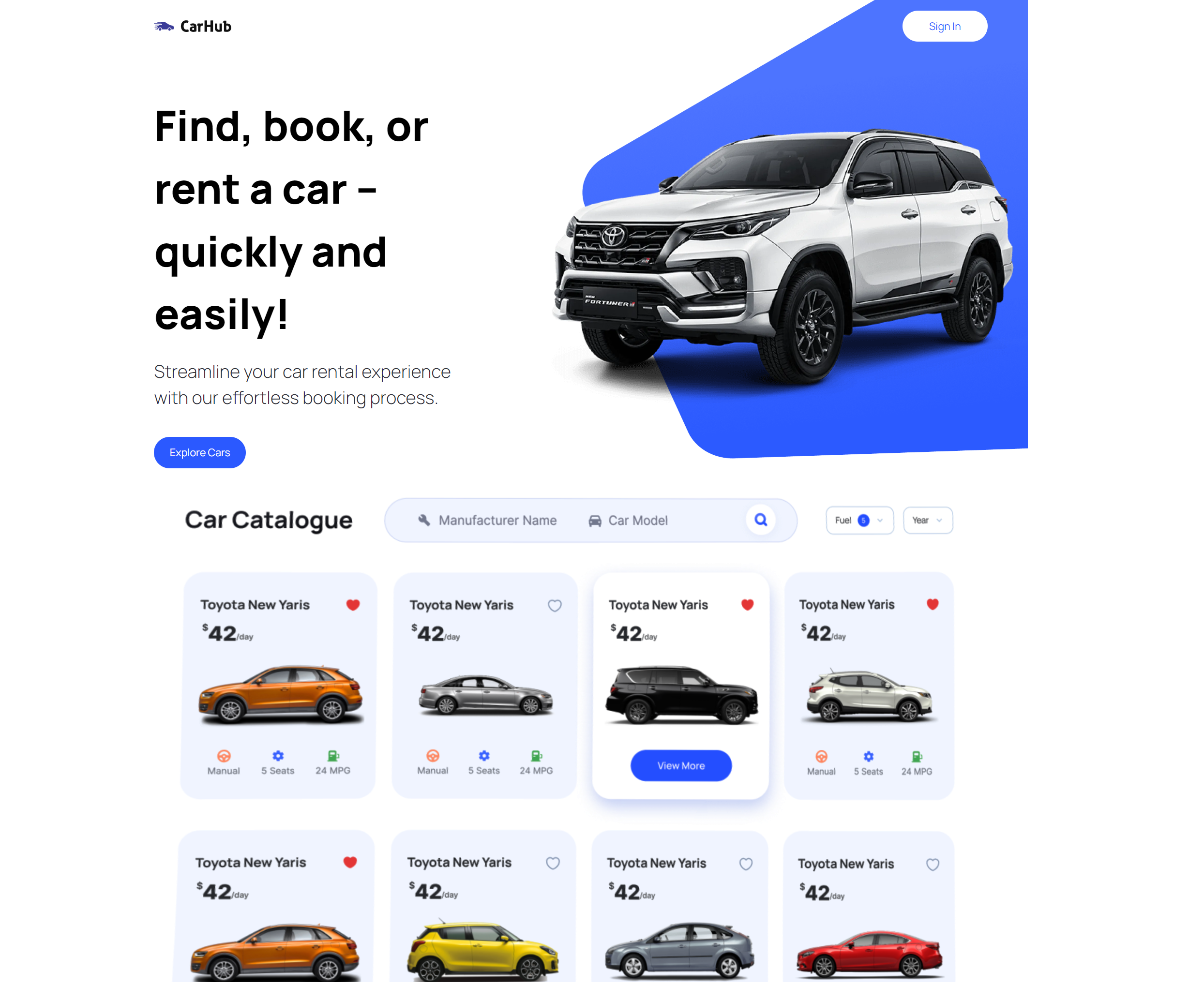 Cars Showcase